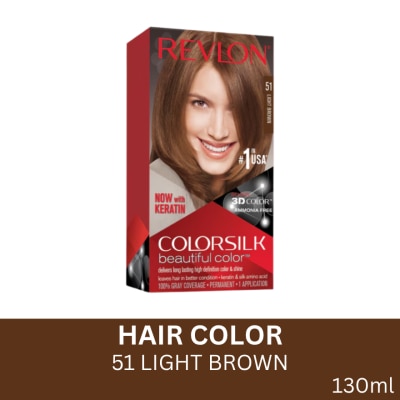 REVLON Colorsilk Beautiful Color 51 Light Brown 130ml