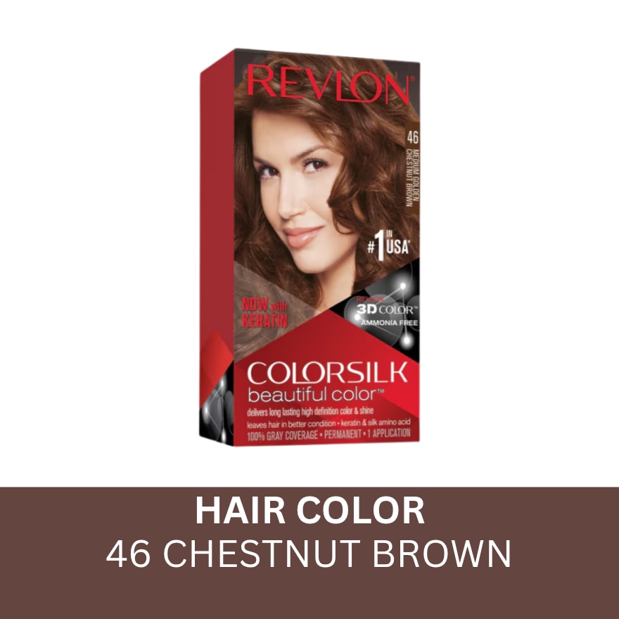Colorsilk Beautiful Color Medium Golden Chestnut Brown 46