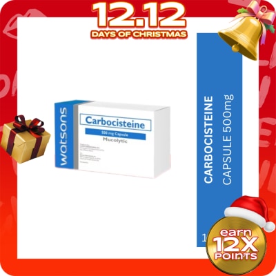 WATSONS GENERICS WATSONS GENERICS Carbocisteine 500mg Capsule Sold Per Piece