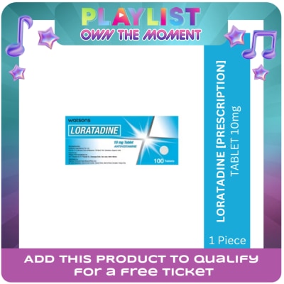 WATSONS GENERICS - WATSONS GENERICS Loratadine 10mg/ Tablet Sold Per Piece [PRESCRIPTION REQUIRED]