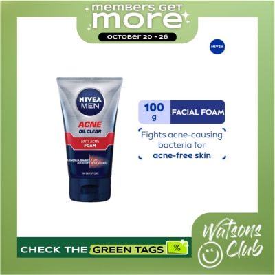 NIVEA MEN Facial Wash Acne Oil Clear Foam 100g image