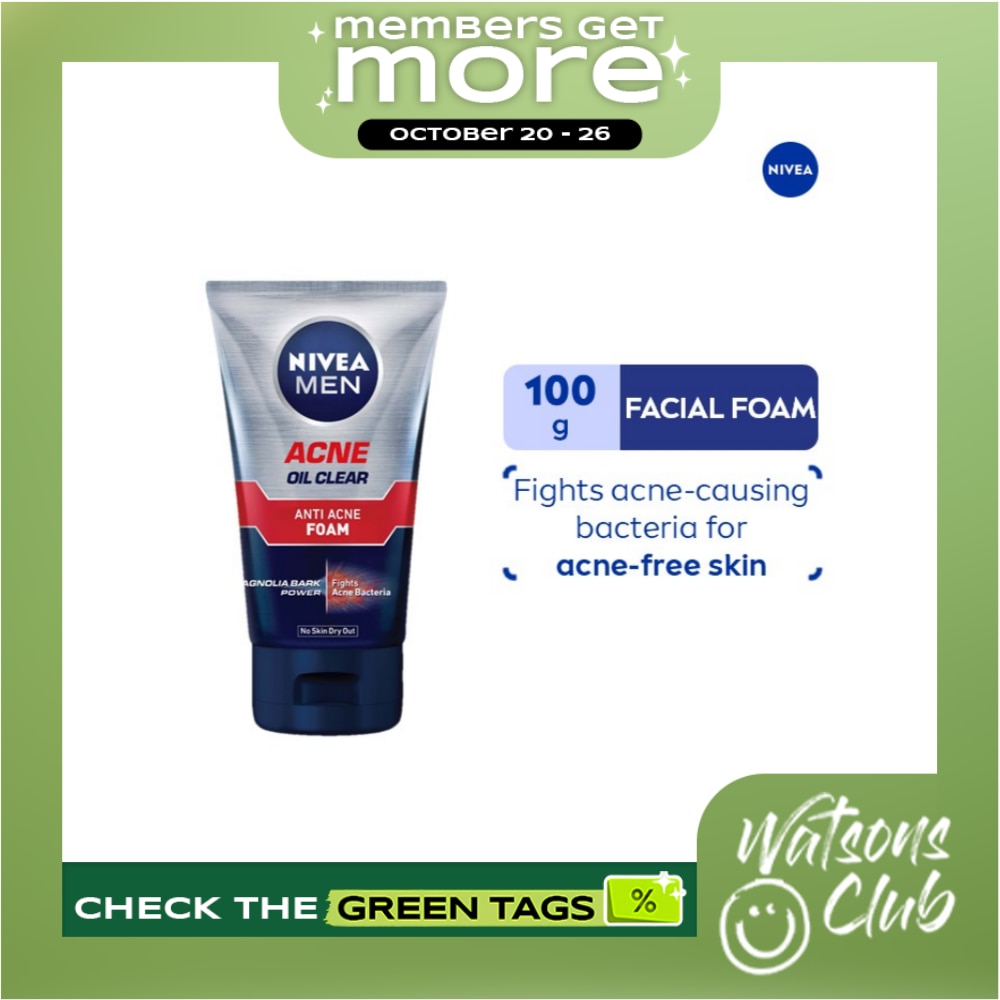 MEN Facial Wash Acne Oil Clear Foam 100g image