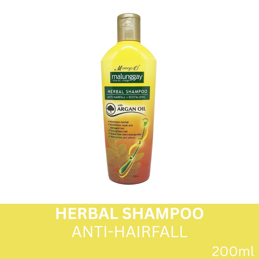 Moringa-O2 Herbal Anti-Hairfall Shampoo with Argan Oil 200ml
