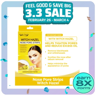 BODY TREATS Classic Nose Pore Strips 12strips