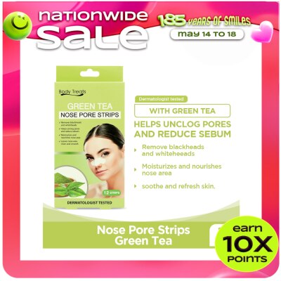 BODY TREATS - Nose Pore Strips Greentea 12s