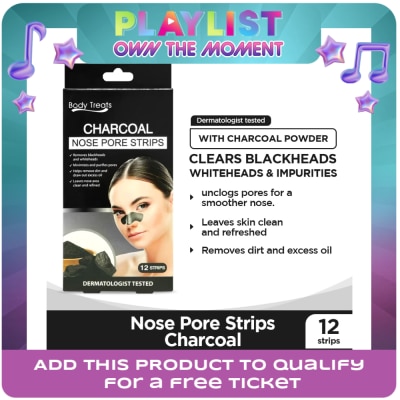 BODY TREATS - Nose Pore Strips Charcoal 12s
