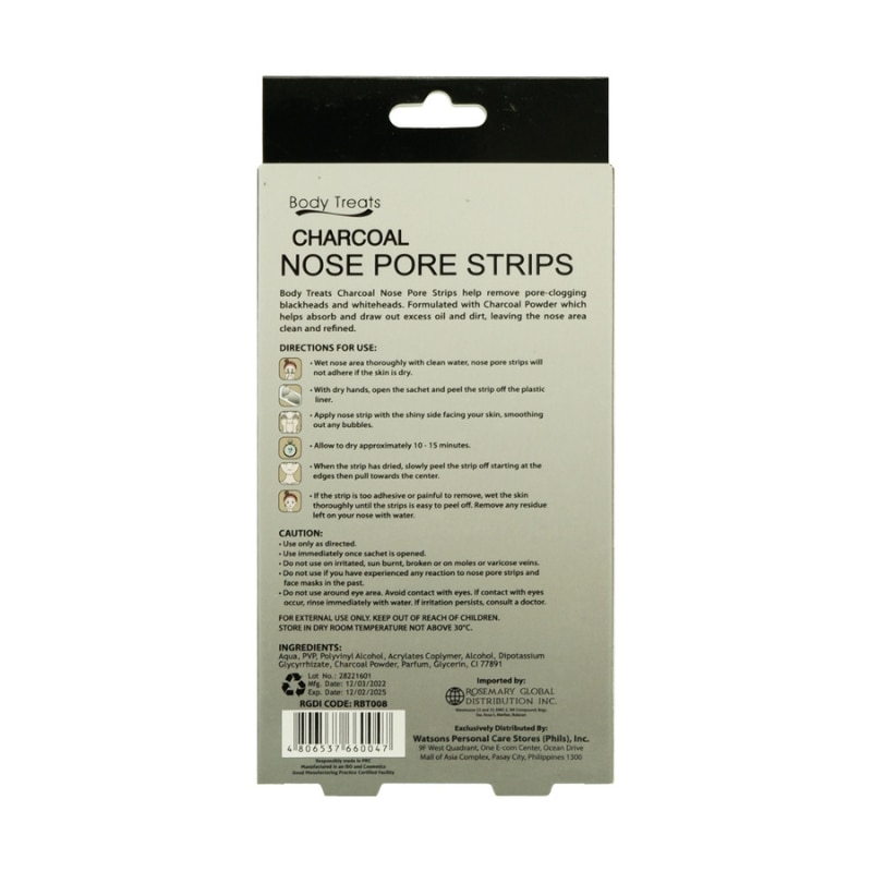 Nose Pore Strips Charcoal 12s