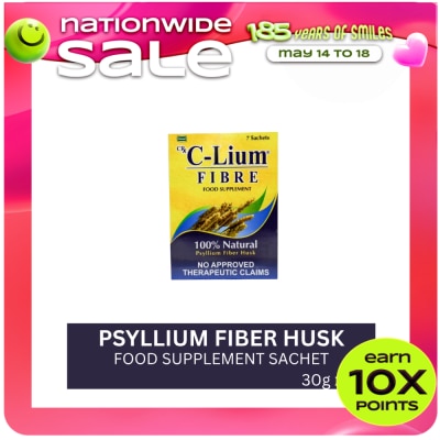 CLIUM - Psyllium Fiber Husks 30g Sachet x 7 Sachet