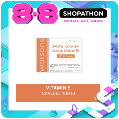 WATSONS GENERICS - Vitamin E 400IU 1 Tablet image