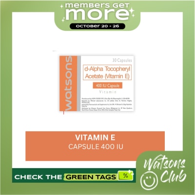WATSONS GENERICS Vitamin E 400IU 1 Tablet image
