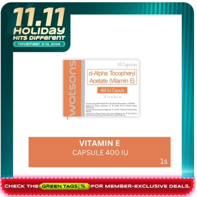 WATSONS GENERICS Vitamin E 400IU 1 Tablet image