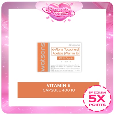 WATSONS GENERICS - Vitamin E 400IU 1 Tablet