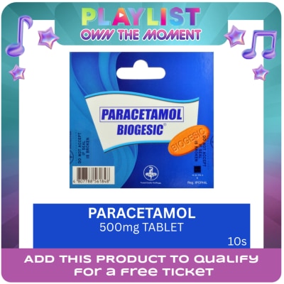 BIOGESIC - Biogesic Paracetamol 500mg 10 Tablets