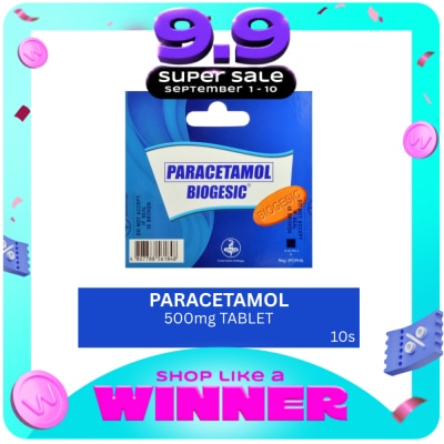 BIOGESIC - Biogesic Paracetamol 500mg 10 Tablets image