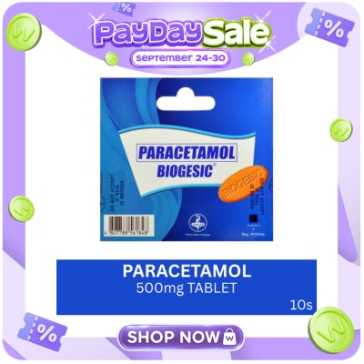 BIOGESIC Biogesic Paracetamol 500mg 10 Tablets image
