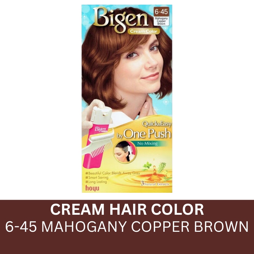 Cream Color 6-45 Mahogany Copper Brown