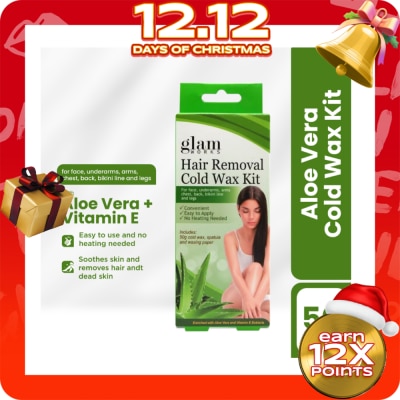 GLAMWORKS Hair Removal Cold Wax Kit Aloe and Vit. E 50g