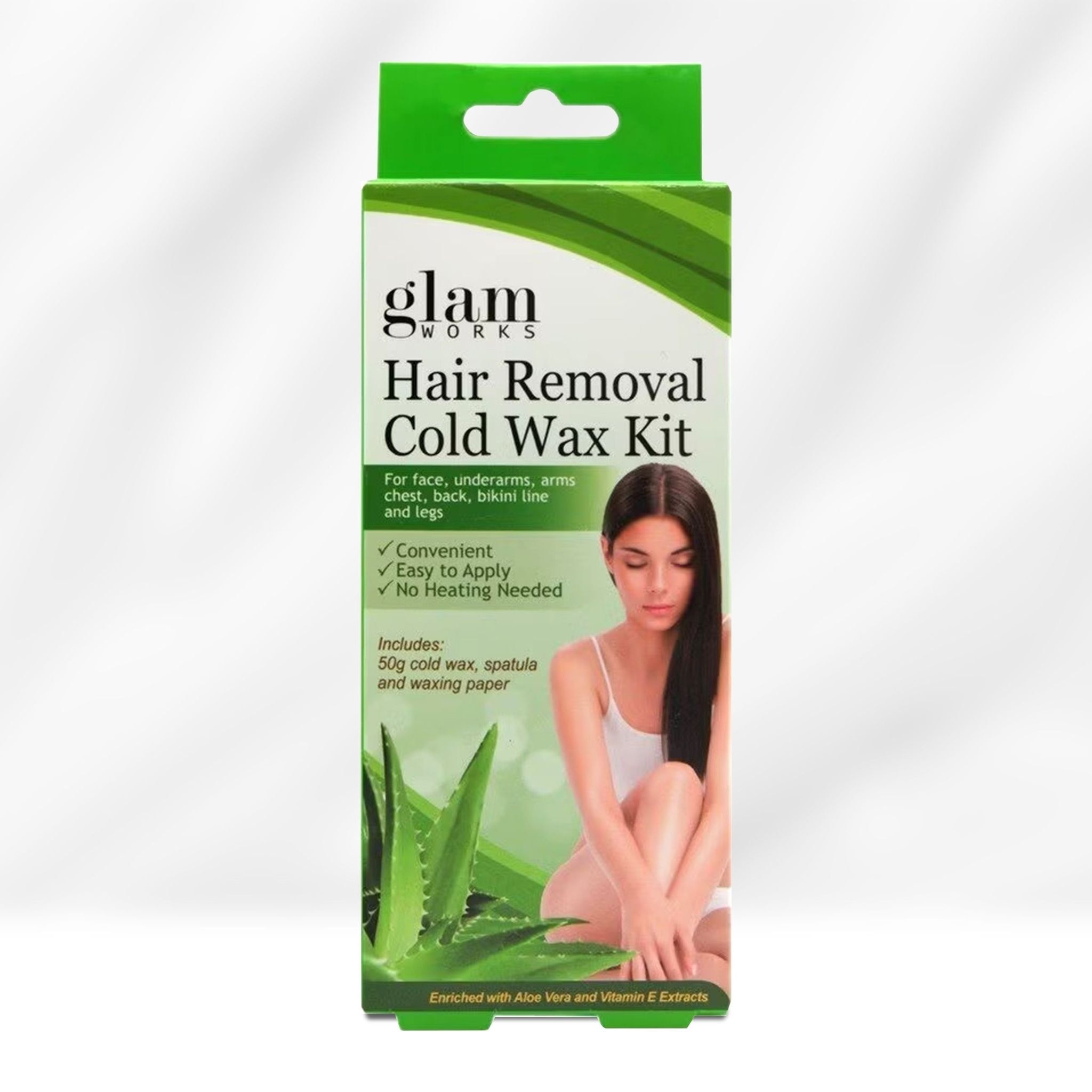Hair Removal Cold Wax Kit Aloe and Vit. E 50g