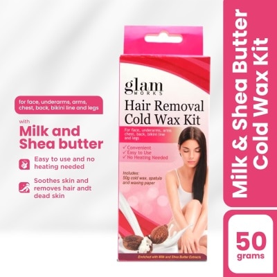 GLAMWORKS Milk and Shea Butter Hair Removal Wax 50g