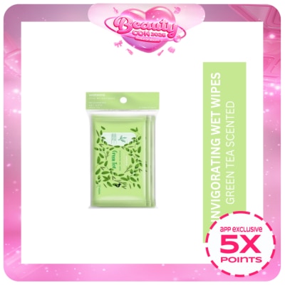 WATSONS - Invigorating Wet Wipes Green Tea Scented 3 x 10 Sheets