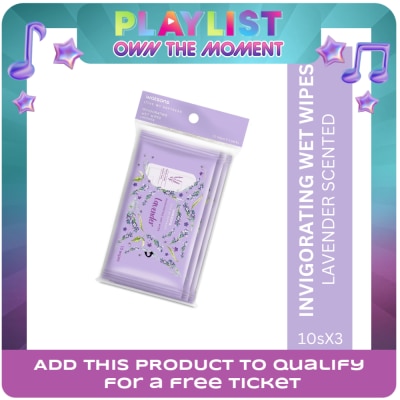 WATSONS - Invigorating Wet Wipes Lavender Scented 3x10 Sheets