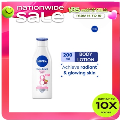 NIVEA - NIVEA Body Extra Bright Instant Glow Lotion, 200ml