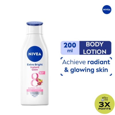 NIVEA NIVEA Body Extra Bright Instant Glow Lotion, 200ml