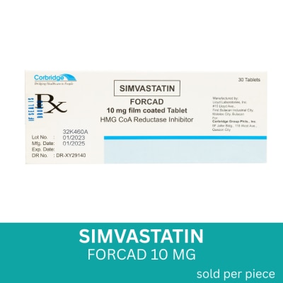 FORCAD Forcad Simvastatin 10mg 1 Tablet [Prescription Required]
