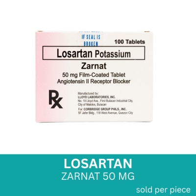 ZARNAT ZARNAT Losartan Potassium 50mg 1 Film-Coated Tablet [PRESCRIPTION REQUIRED]