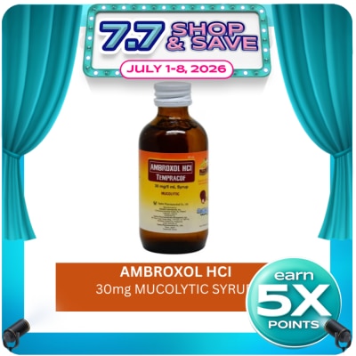 TEMPRA - Tempracof Ambroxol HCI 30mg/5ml Orange Vanilla Butterscotch Syrup 60ml