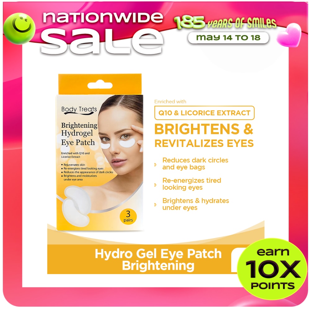 BODY TREATS Hydrogel Eyepatch Brghtnng3S