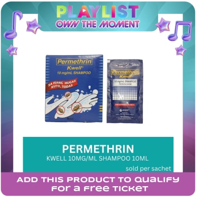 KWELL - Permethrin 10mg/mL Shampoo 10mL/Sachet