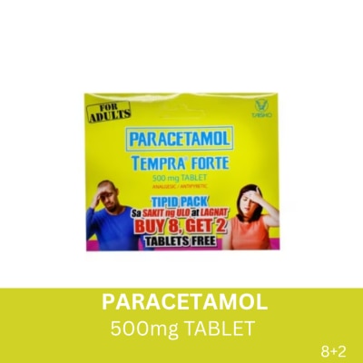 TEMPRA Tempra Forte Paracetamol 500mg Tablet (Tipid Pack)