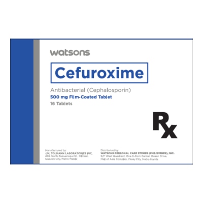 WATSONS GENERICS Cefuroxime 500mg 1 Tablet [PRESCRIPTION REQUIRED]