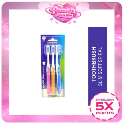 WATSONS - Toothbrush Slim Soft Spiral Set Of 3