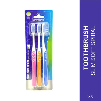 WATSONS Toothbrush Slim Soft Spiral Set Of 3