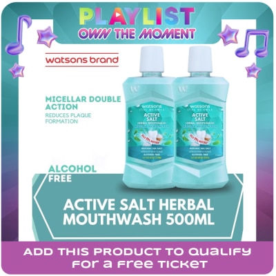 WATSONS - Herbal Salt Mouthwash 500ml