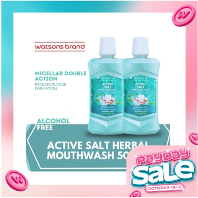 WATSONS Herbal Salt Mouthwash 500ml image