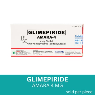 AMARA, Glimepiride 4 mg 1 Tablet [PRESCRIPTION REQUIRED] | Watsons ...