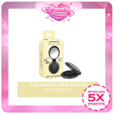 WATSONS - Foldable Hairbrush With Mirror