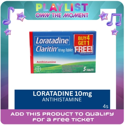 CLARITIN - Claritin Loratadine 10mg 4+1 Pack