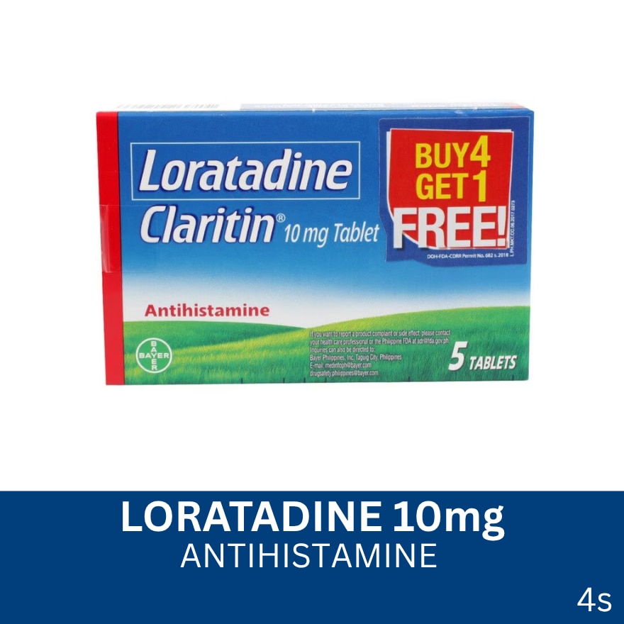 Claritin Loratadine 10mg 4+1 Pack