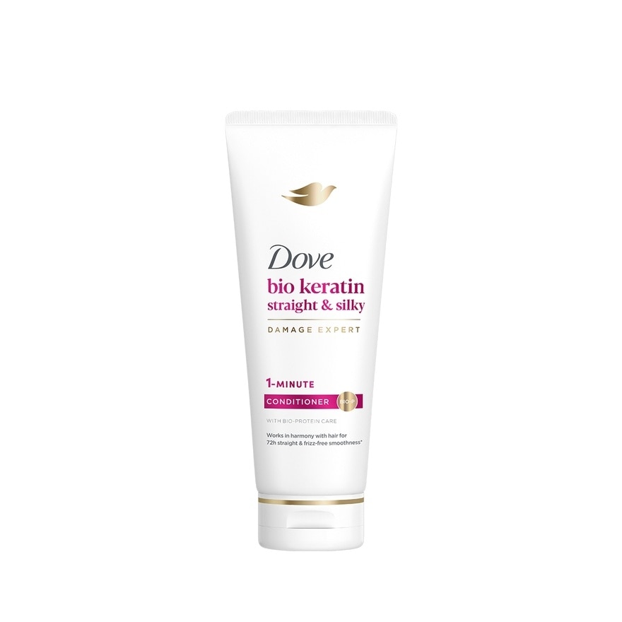 DOVE Bio-Keratin Straight and Silky 1 Minute Conditioner 150mL