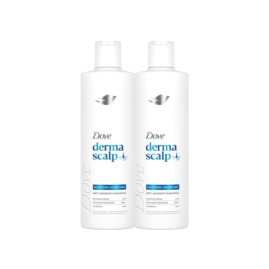 DOVE Dermacare Anti-Dandruff Scalp Soothing Moisture Shampoo 300ml BUY 1 GET 2nd at 50% Off