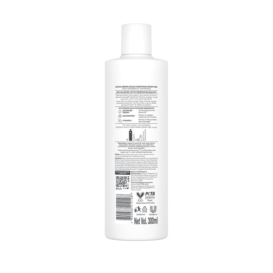 DOVE Dove Dermacare Scalp Soothing Moisture Shampoo Anti-Dandruff 300ml