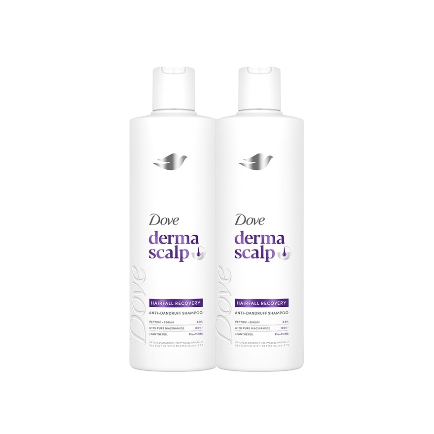 DOVE Dermacare Scalp Anti-dandruff Shampoo Hairfall Recovery 300ml BUY 1 TAKE 1