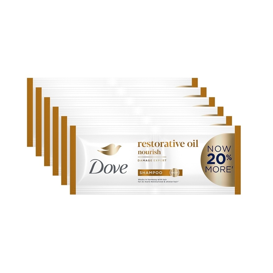 DOVE DOVE Restorative Oil Nourishing Care Shampoo 12mL 6s