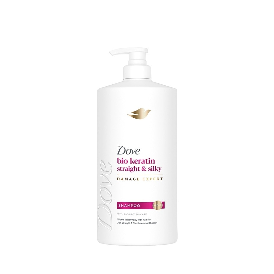 DOVE DOVE Bio-Keratin Straight and Silky Shampoo 900mL