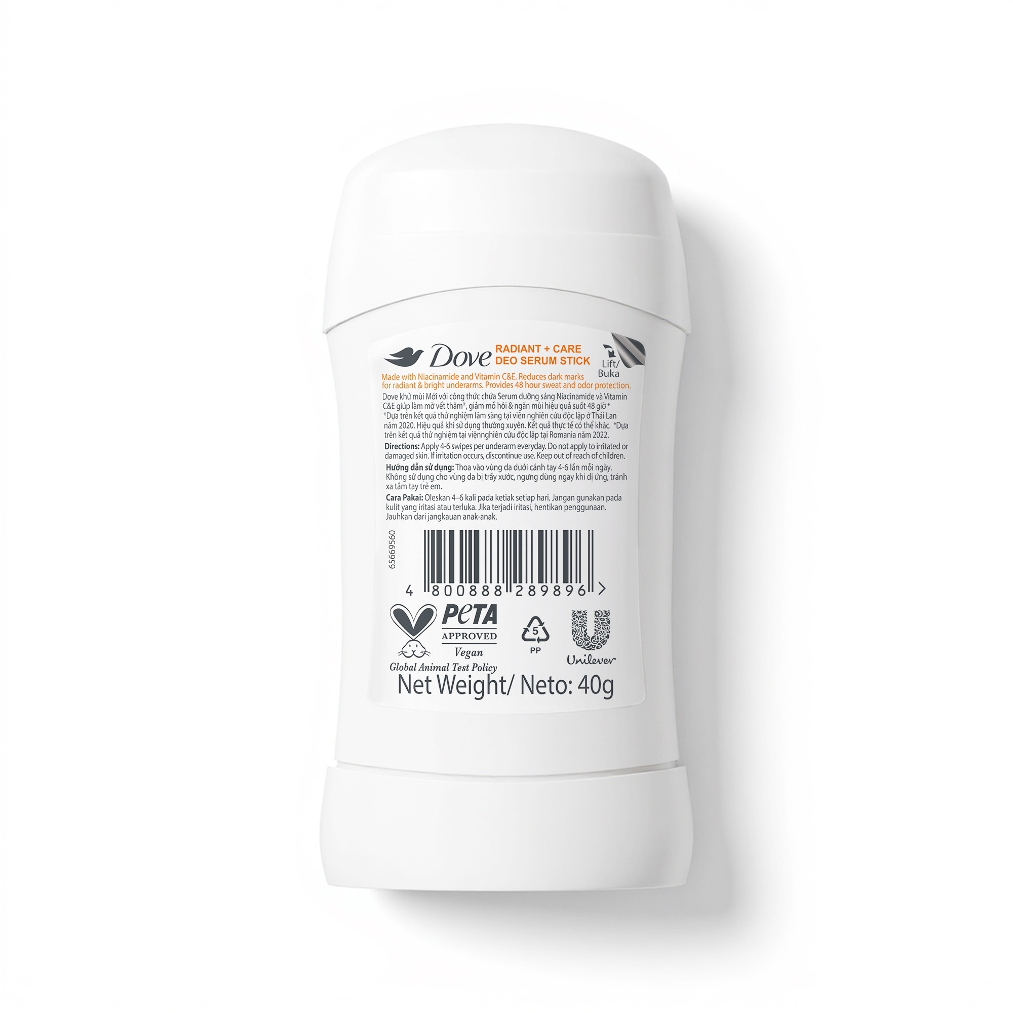 DOVE Radiant + Care Deodorant Serum Stick 40g image