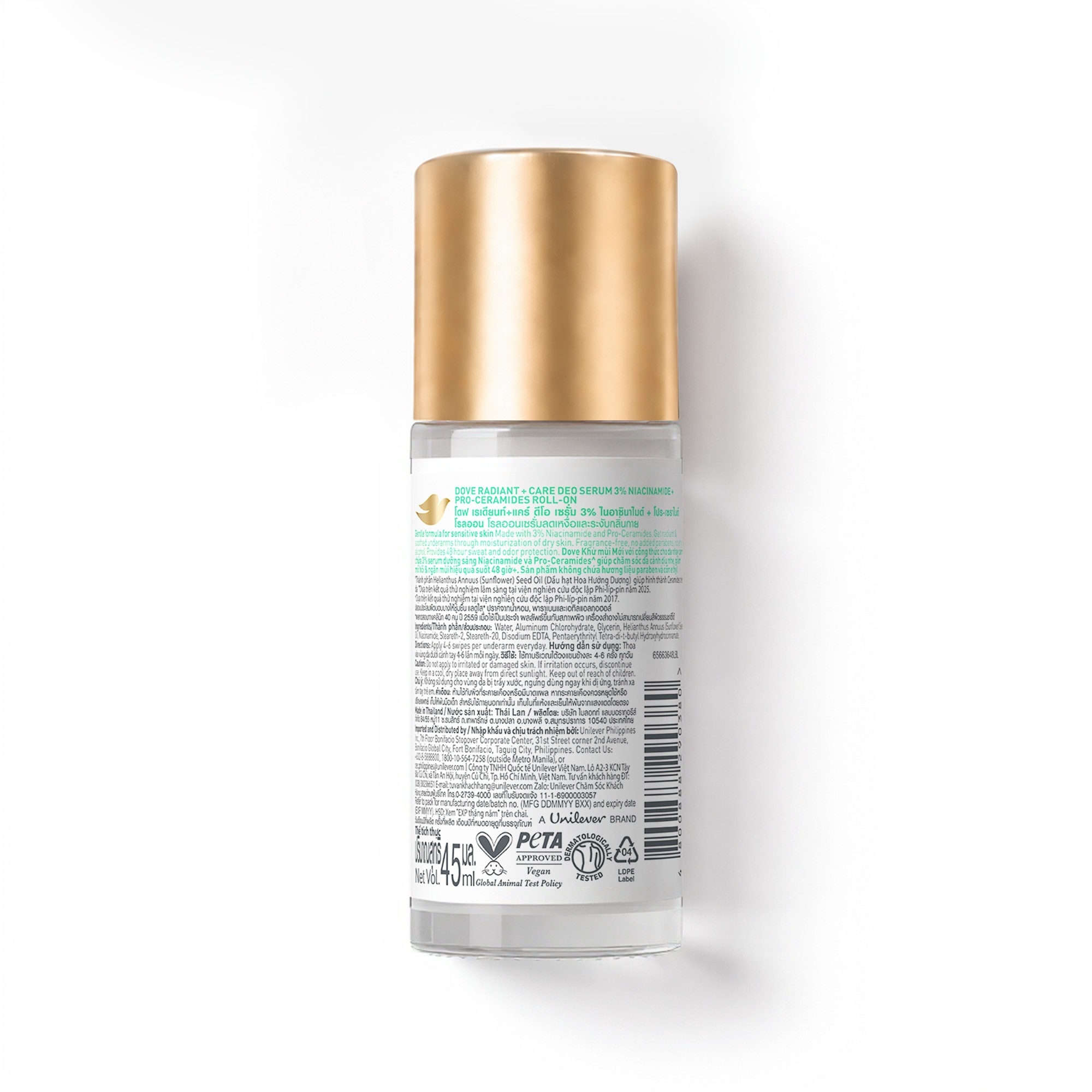 DOVE Deodorant + Care Serum Niacinamide + Ceramides Deodorant 45ml image